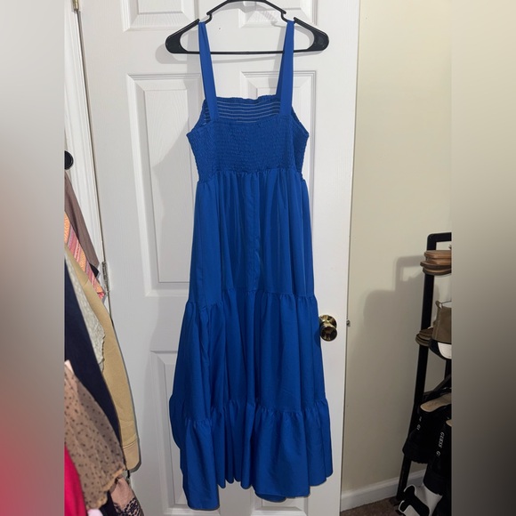 Elegant Blue Ankle Length Dress - Picture 7 of 7